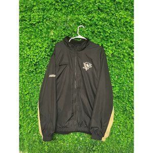 Vintage Pittsburgh Penguins Jacket, Adult Mens XL, NHL Hockey, Can be Cropped